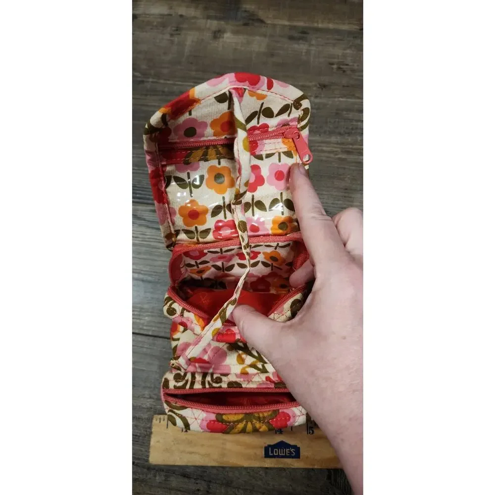 Vera Bradley Travel Floral Jewelry Soft Case Pre-owned. B38